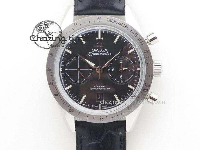 0227 Planet Ocean Master Chrono SS OM 1:1 Best Edition Gray Dial On SS Bracelet A9900 V Efficient 8116